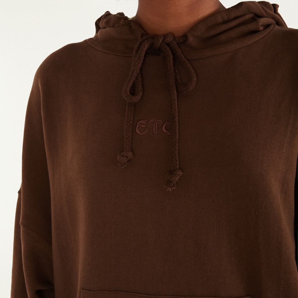 Brown Hooded Sweatshirt